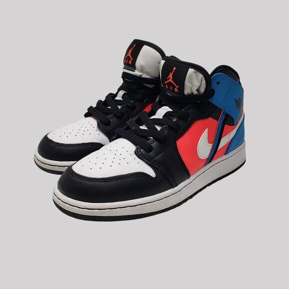 Nike Air Jordan 1 Mid Game Time GS CV4891-001 Orbit 6.5Y - Picture 1 of 10